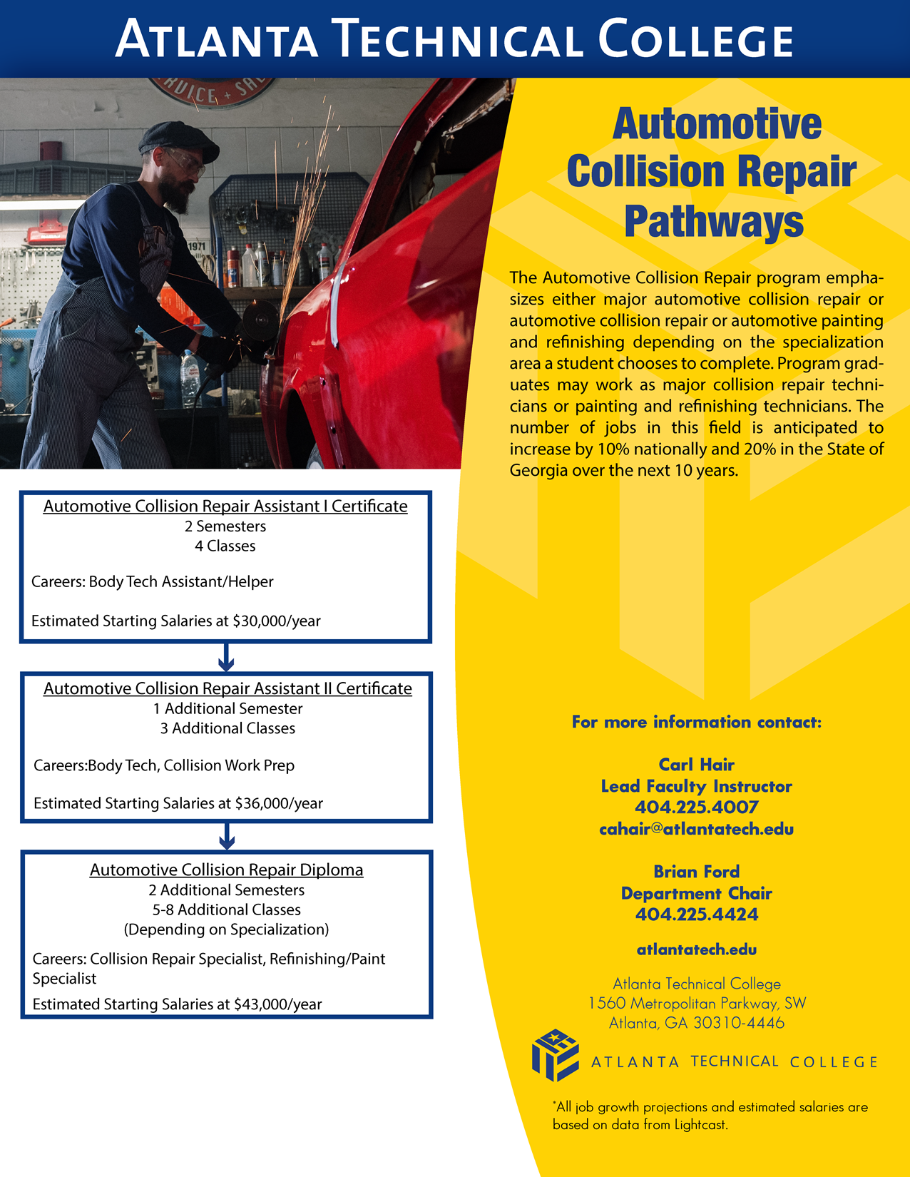 Auto Collision Program Card